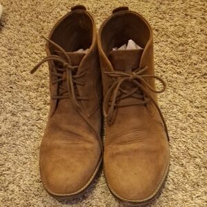 Womens Clarks  Brown Leather Boots